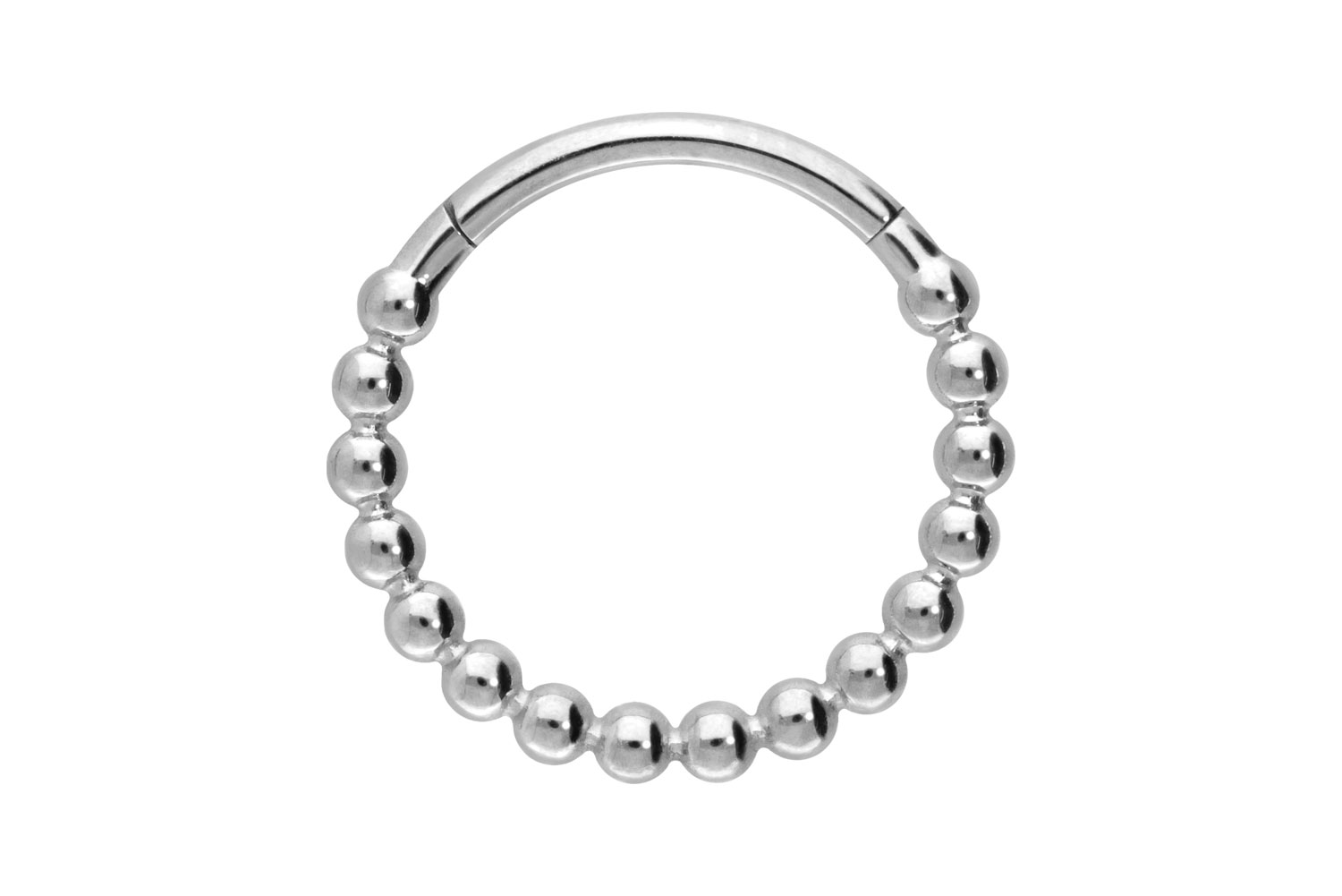Titan Segmentring Clicker Piercing KUGELN